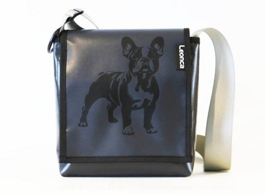 Bags made from tarpaulin with french bulldog printing 5 sizes