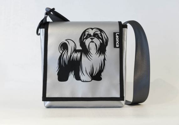 Bags made from tarpaulin with Shih Tzu dog printing 5 sizes