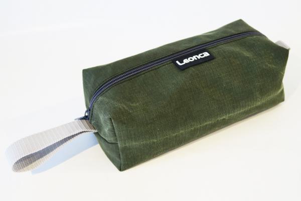 Toilet Bag made of a recycled army tent canvas